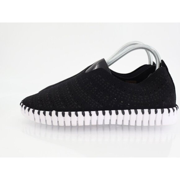 Ilse Jacobsen Tulip Flat Sz 39 9 Slip On Black perforated Sneaker - Picture 5 of 13